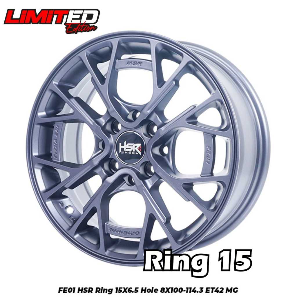 Velg mobil toyota yaris ring 15 HSR FE 01 R15 Velg mobil brio,avanza,xenia,agya