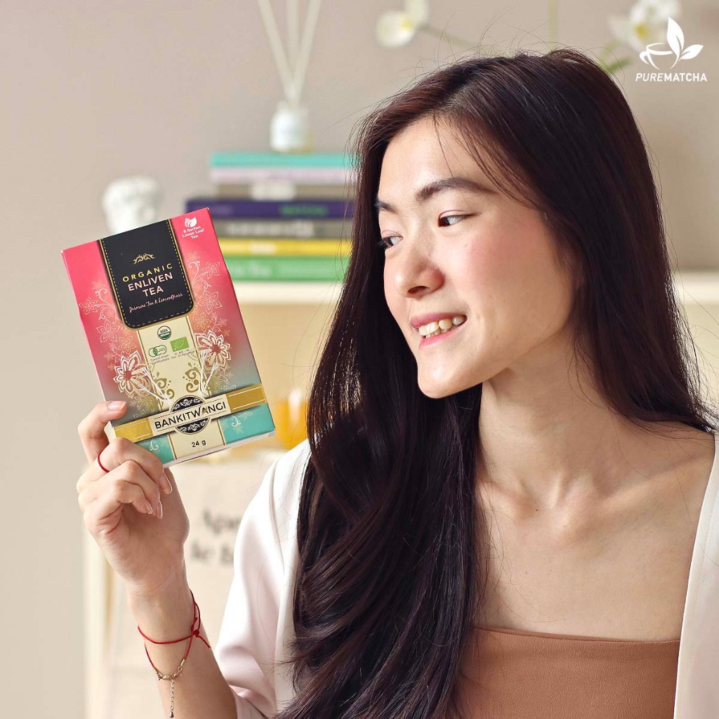 

Bankit Wangi - ENLIVEN TEA Organic Box 24gr Jasmine Lemongrass Tea Blend Premium BankitWangi