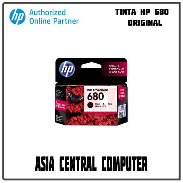 Tinta HP 680 BLACK  Ink Cartridge for Printer HP 2135 3635
