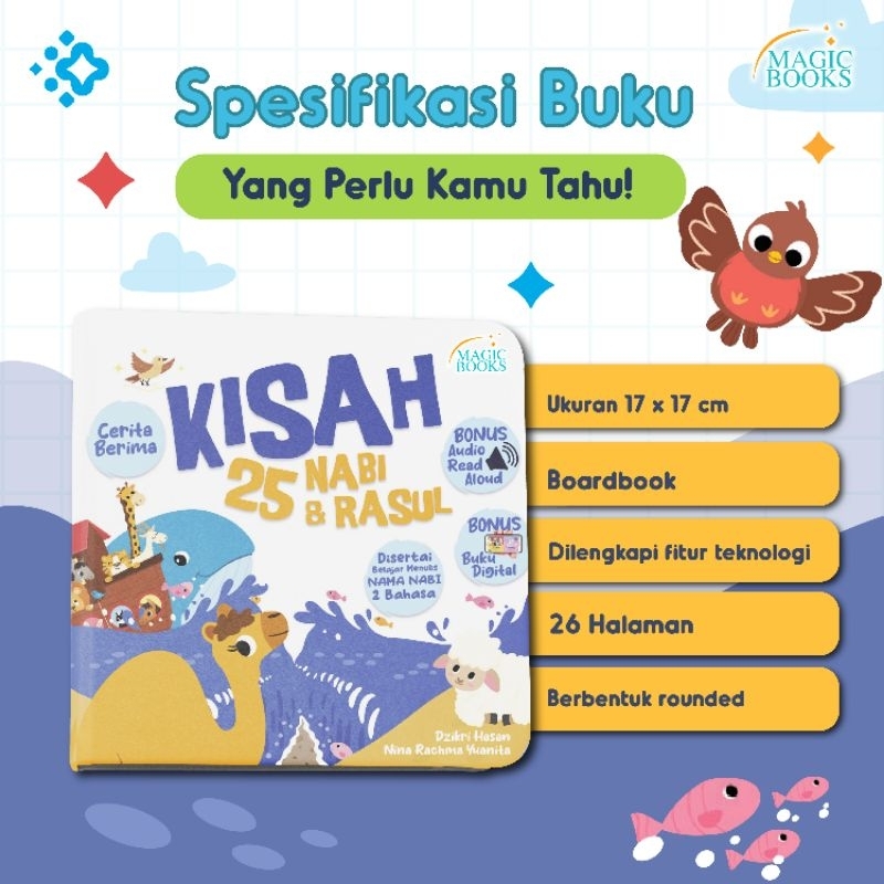 [MIZAN] Buku Ajaib Kisah 25 Nabi dan Rasul Boardbook