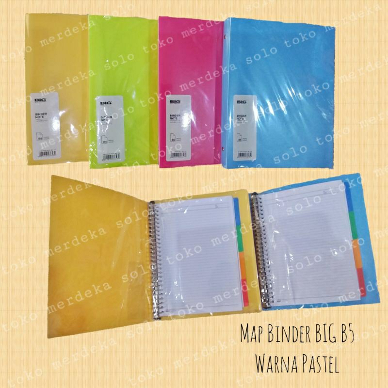 

Map Binder BIG B5 Warna Pastel