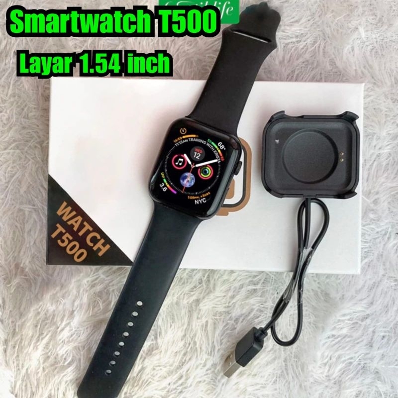 Smartwatch T500 Smart watch T 500 Jam tangan cas digital