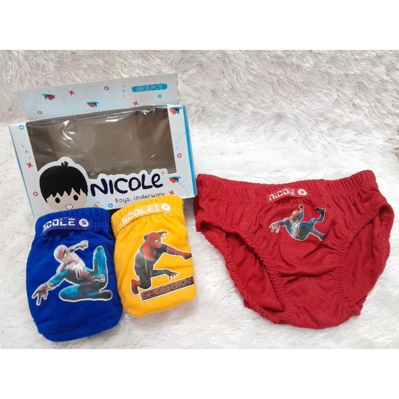 NICOLE CD Anak Laki Laki/Celana Dalam Anak Laki Laki/Pakaian Dalam Laki Laki
