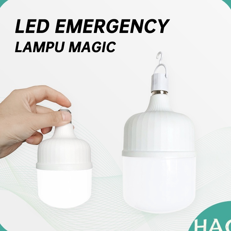 Bohlam Lampu LED Emergency 28 W Jumbo Tetap Nyala Lama Walau Listrik Mati / Lentera Malam / Lamp Mag