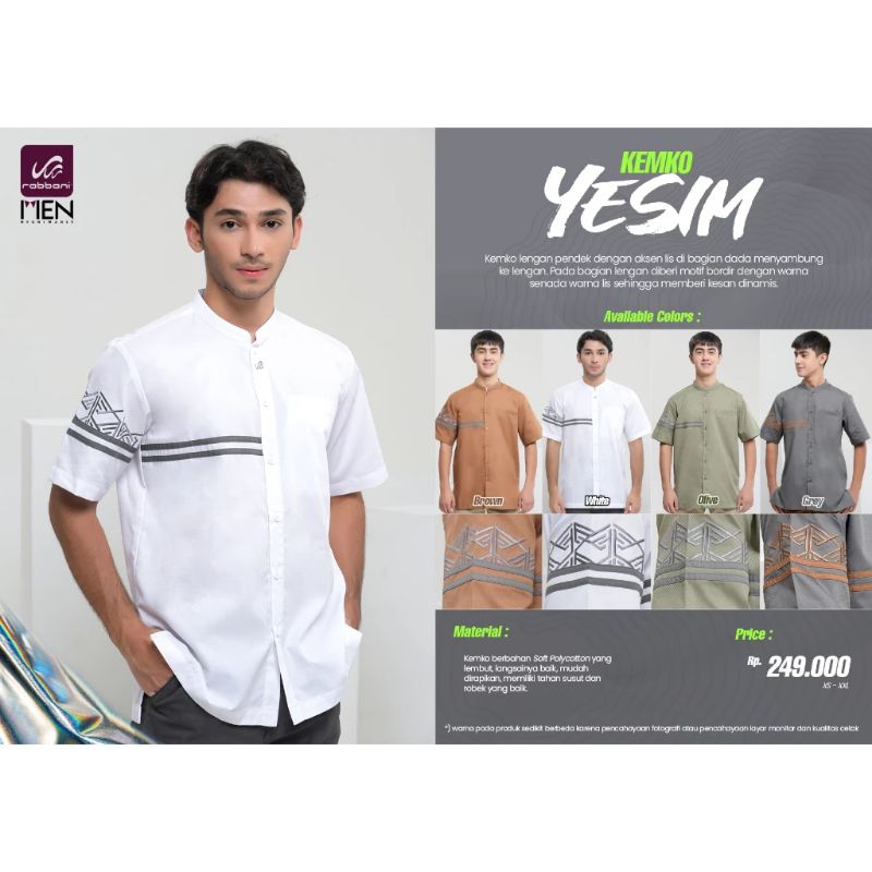 Kemko Yesim (S) / Kemeja Koko Pria Dewasa RABBANI ORIGINAL