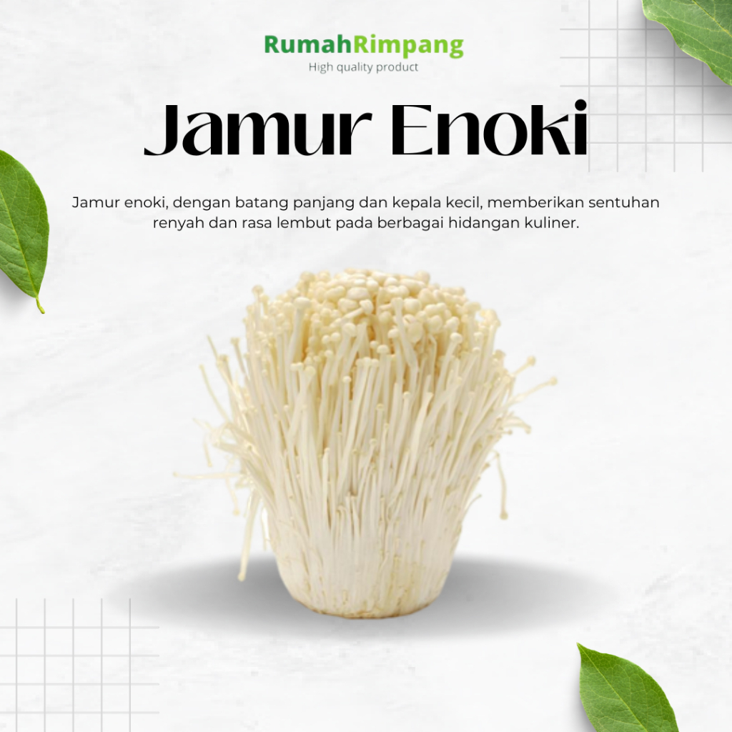 

[BISA INSTAN] JUAL JAMUR ENOKI FRESH - KEMASAN 1 PACK