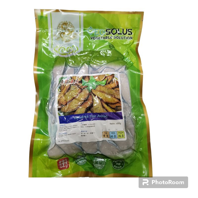 

veg solution salted fish analog/ ikan asin vegetarian 450gr