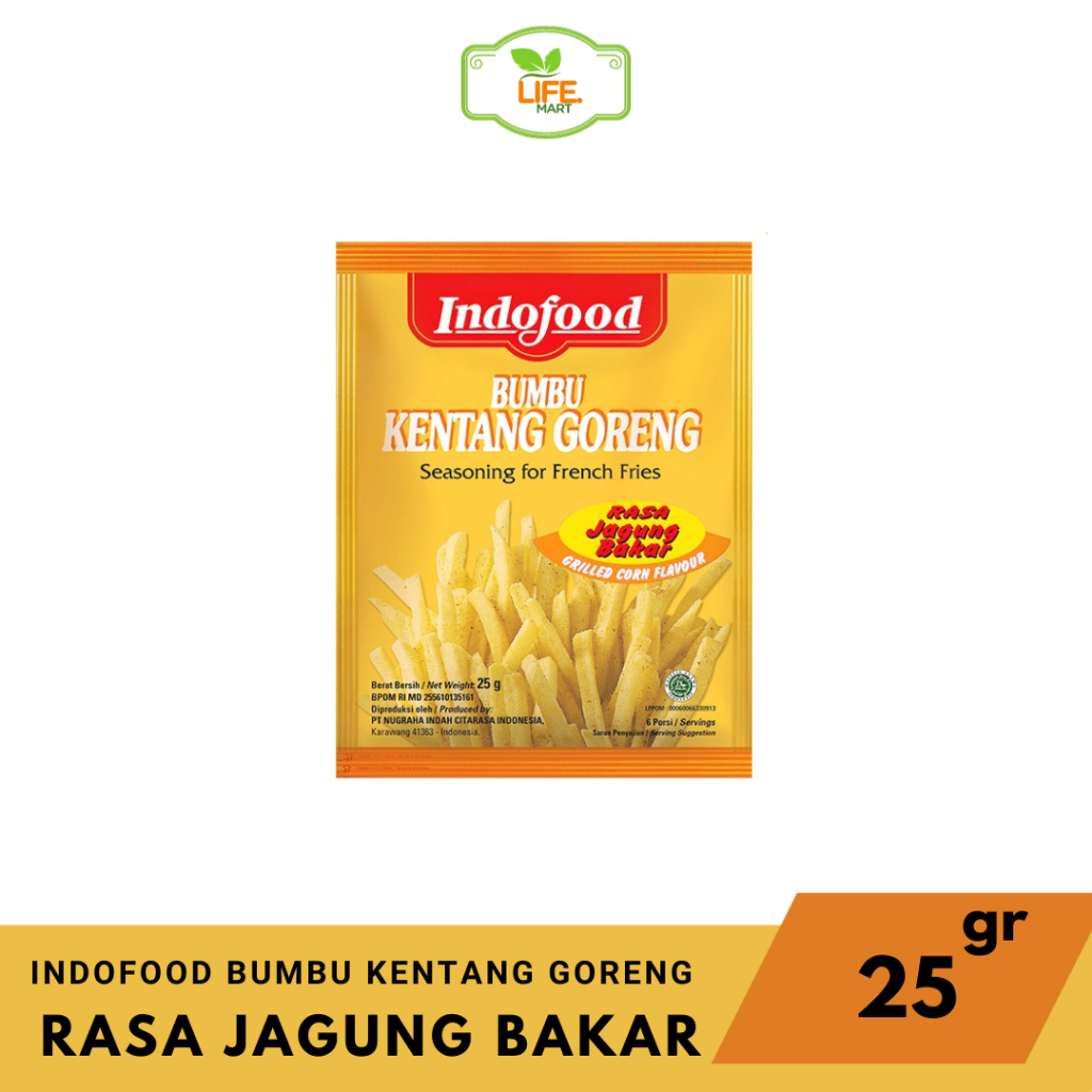 

Bumbu Kentang Goreng Rasa Jagung Bakar 25gr