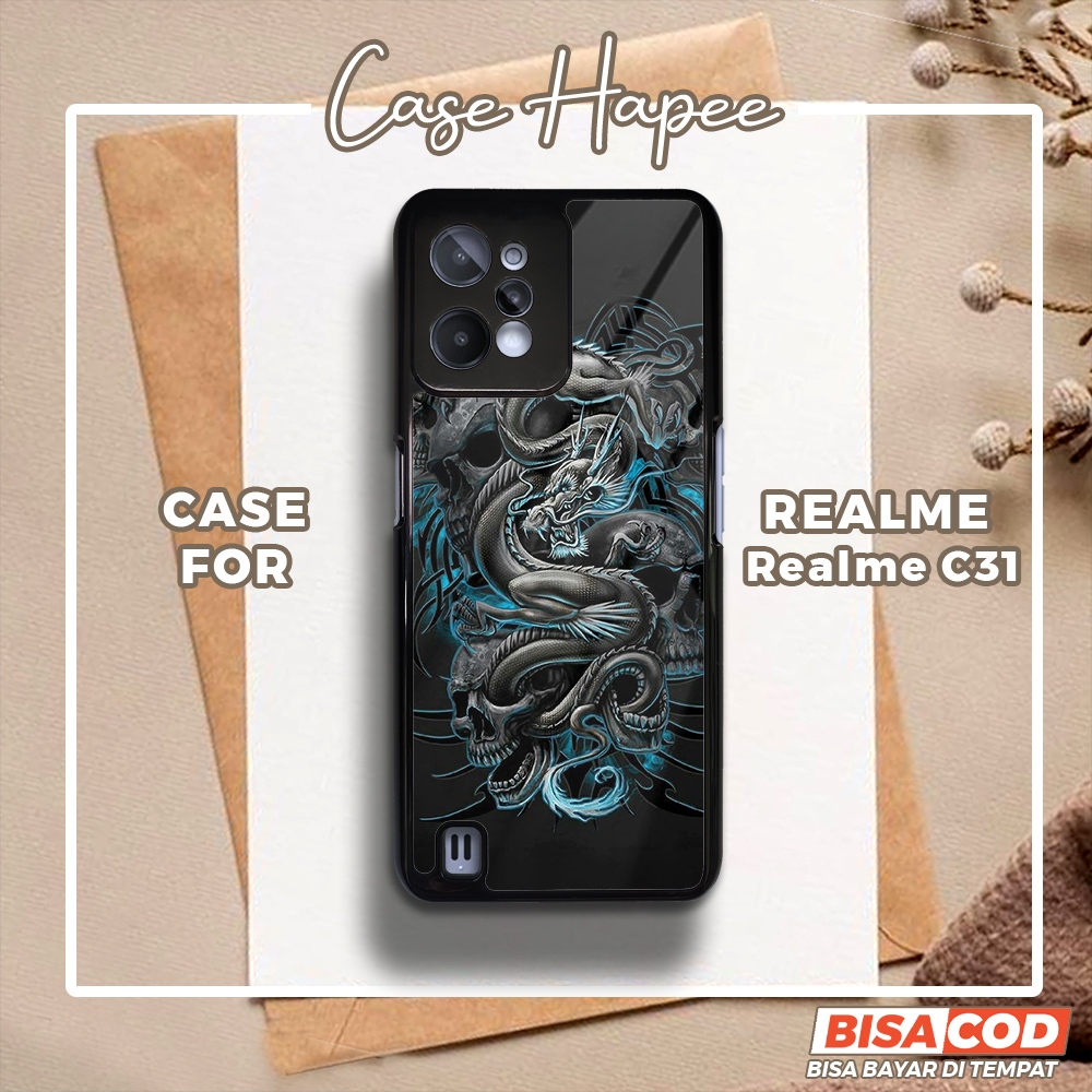 Case Realme C31 Casing Realme C31 [DRGN] Casehapee Case Glossy Case Aesthetic Custom Case Premium So