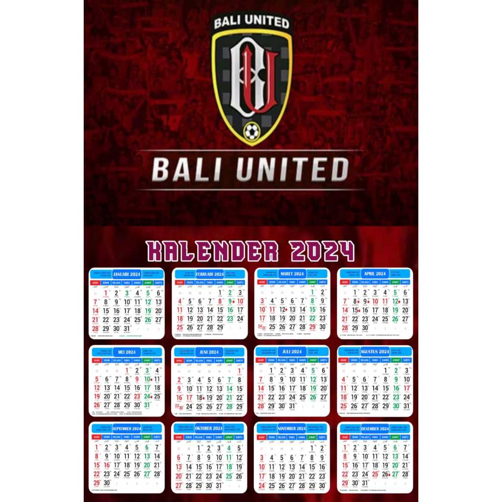 

BIBAH SHOPPING KALENDER TERBARU 2024 MOTIF CLUB BOLA BALI UNITED