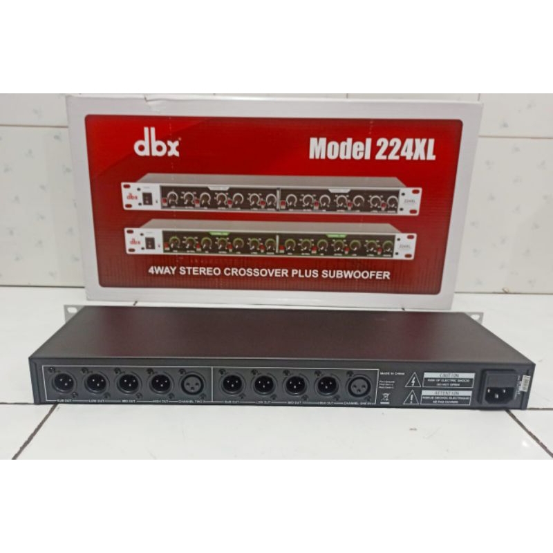 Crossover DBX 224XL 4 way stereo crossover plus subwoofer