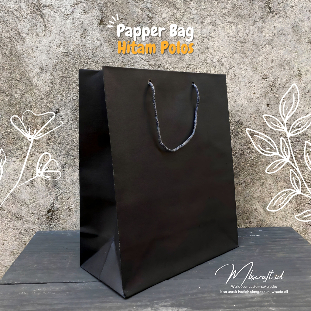 

Paper Bag Hitam Polos