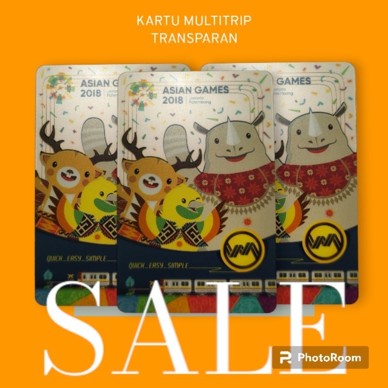 KMT kartu Kereta Asian Games Transparan | KRL LRT MRT