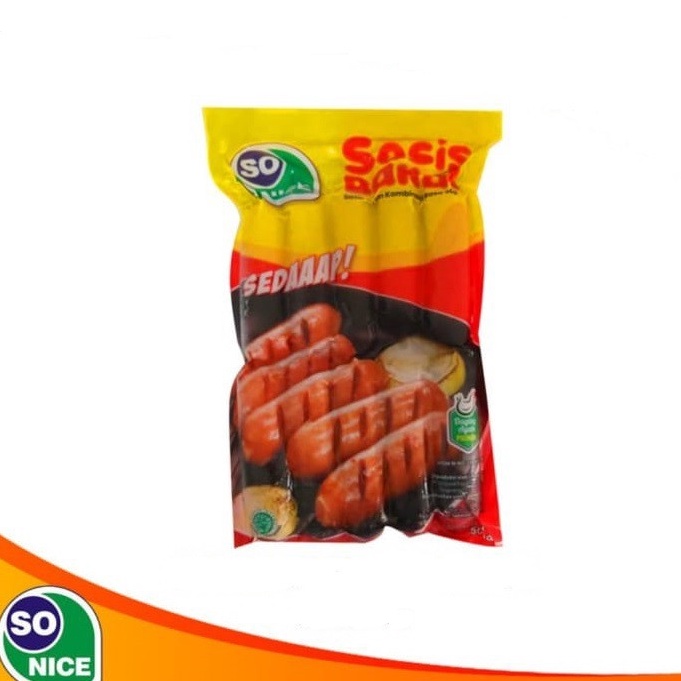 

✨ SOSIS BAKAR SO NICE SEDAAAP AYAM KOMBINASI RASA SAPI 500GR SAUSAGE HALAL