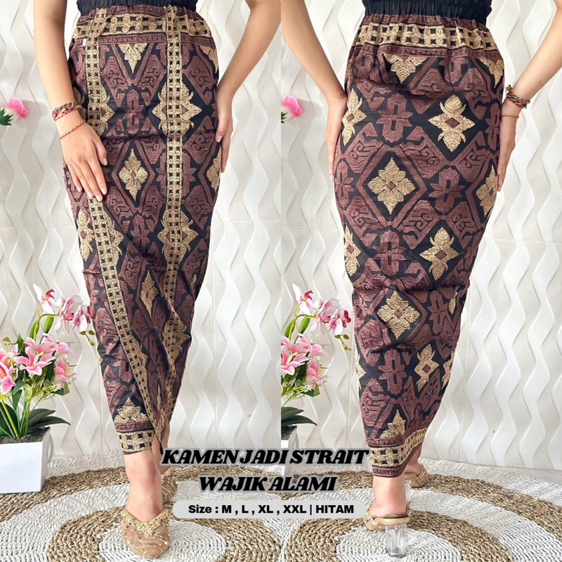 KAMEN JADI SONGKET BORDIR STRAIT/ROK BALI