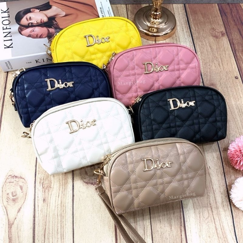 (LF)Dompet Diir 2 Resleting Bahan Kulit Premium Lembut 2 Ruang Muat Hp Dompet Wanita
