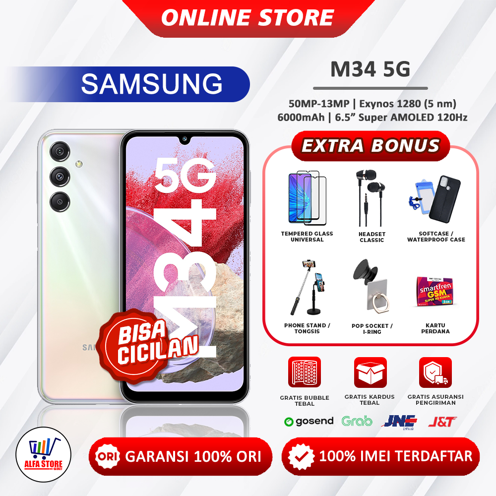 Samsung galaxy M34 5G ram 8/128Gb galaxy m34  Garansi resmi