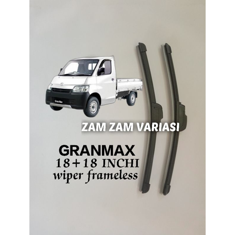 wiper kaca depan model banana frameless mobil grandmax