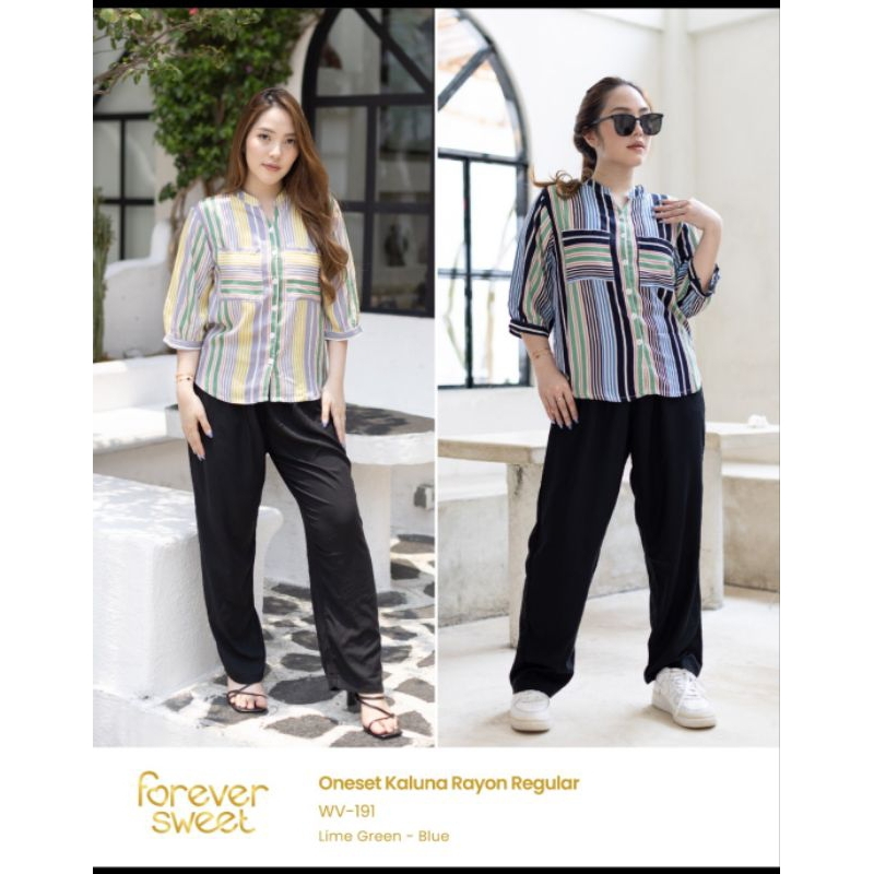 Forever sweet . one set Kaluna WV 191. Bahan Rayon Premium