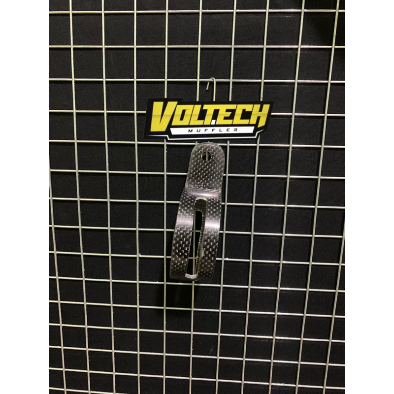 Klem Bracket Carbon Knalpot Ninja R RR SS - Original Voltech Muffler