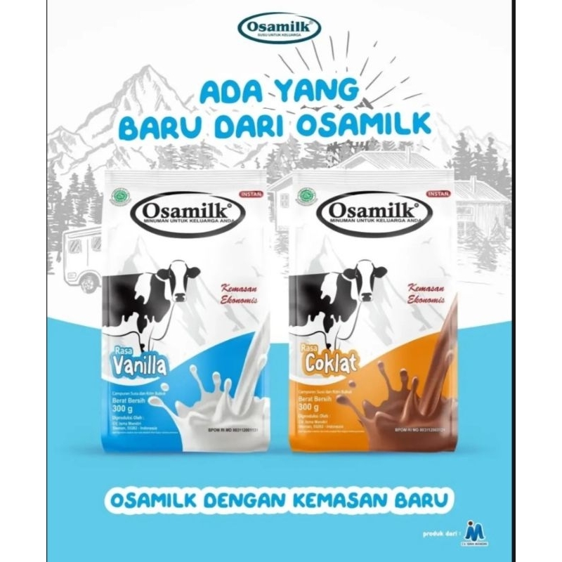 

OSAMILK SUSU PENGEMUK BADAN 300Gram DIAMIN HALAL & BPOM