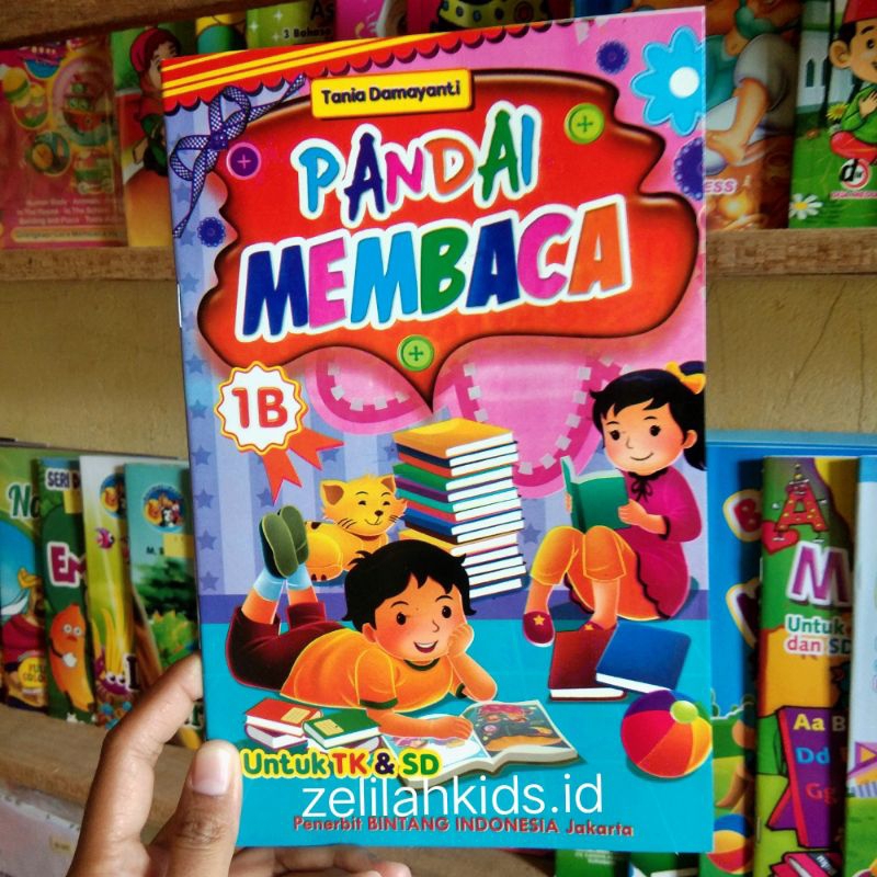buku anak paud TK pandai membaca jilid 1 b