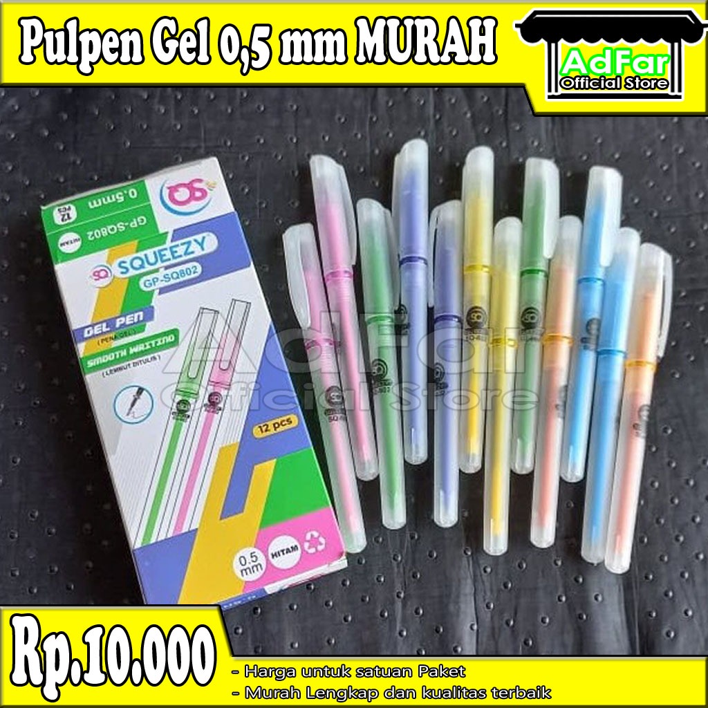

Pulpen GEL 0.5 mm / Pulpen Murah Gel