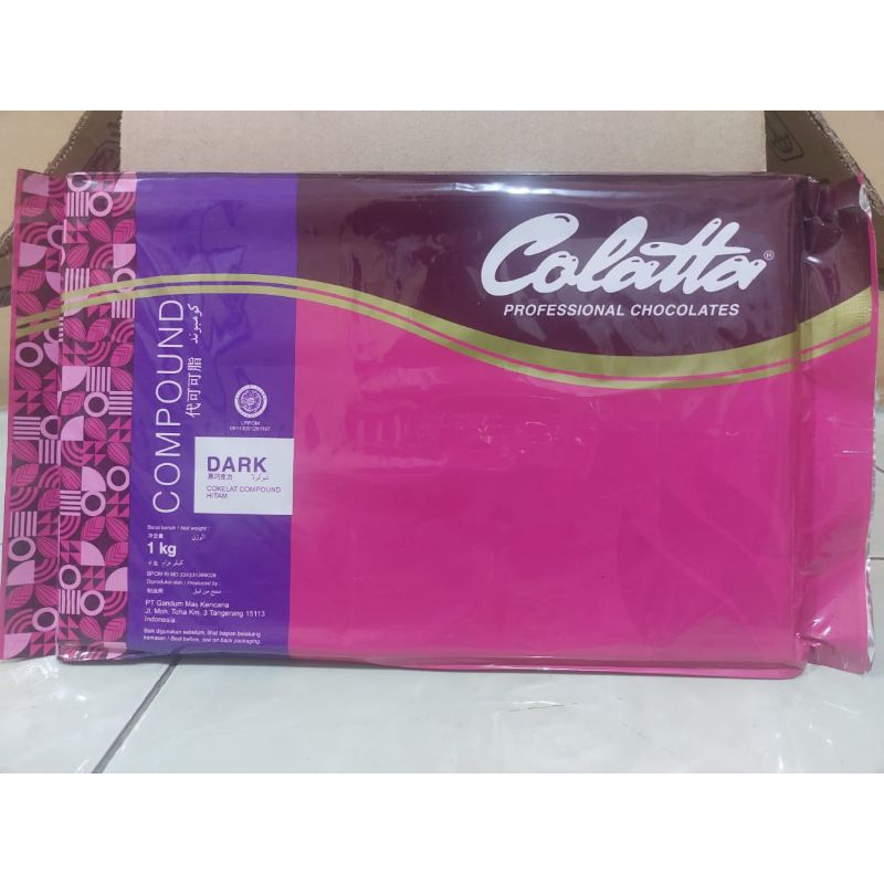 

coklat batang colatta/colatta/compound dark chocolates/profesional chocolates compound 1kg