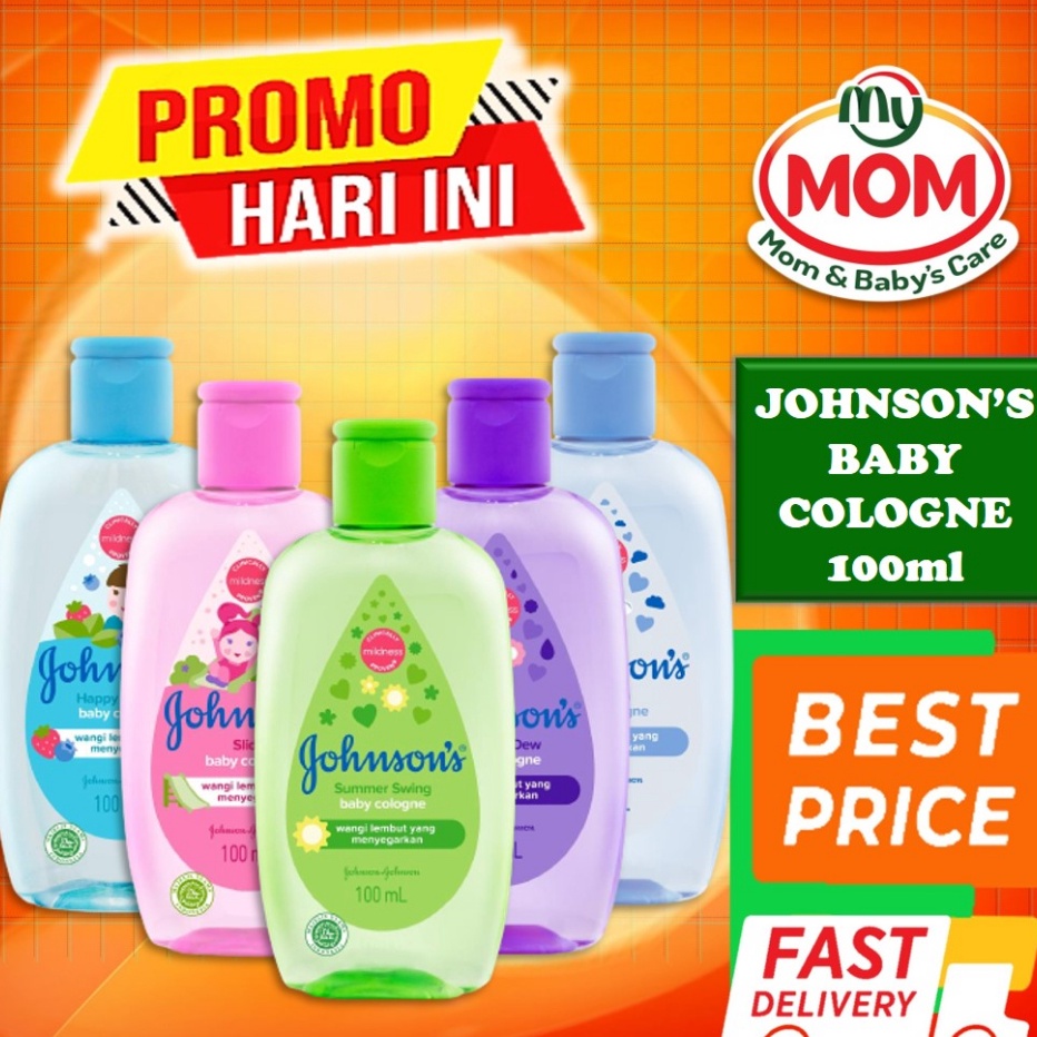 JTKT8761 Terlaris [BPOM] JOHNSON'S Baby Cologne Isi 100ml / Summer Swing / Morning Dew / Heaven / Ha