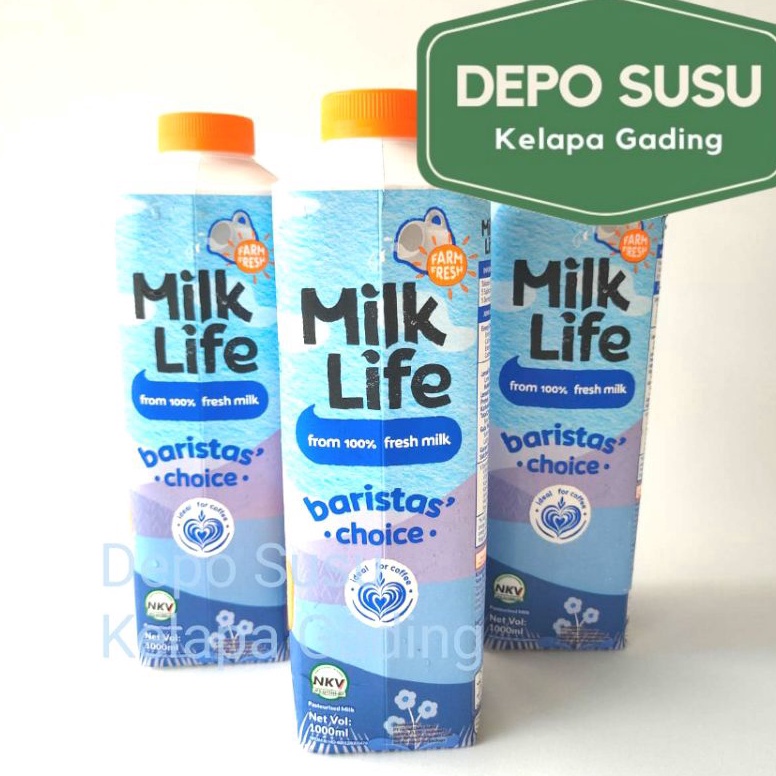 

✾SUPER DISKON♥ Milk Life Baristas Choice 1000ml Fresh Milk Milklife Barista Freshmilk