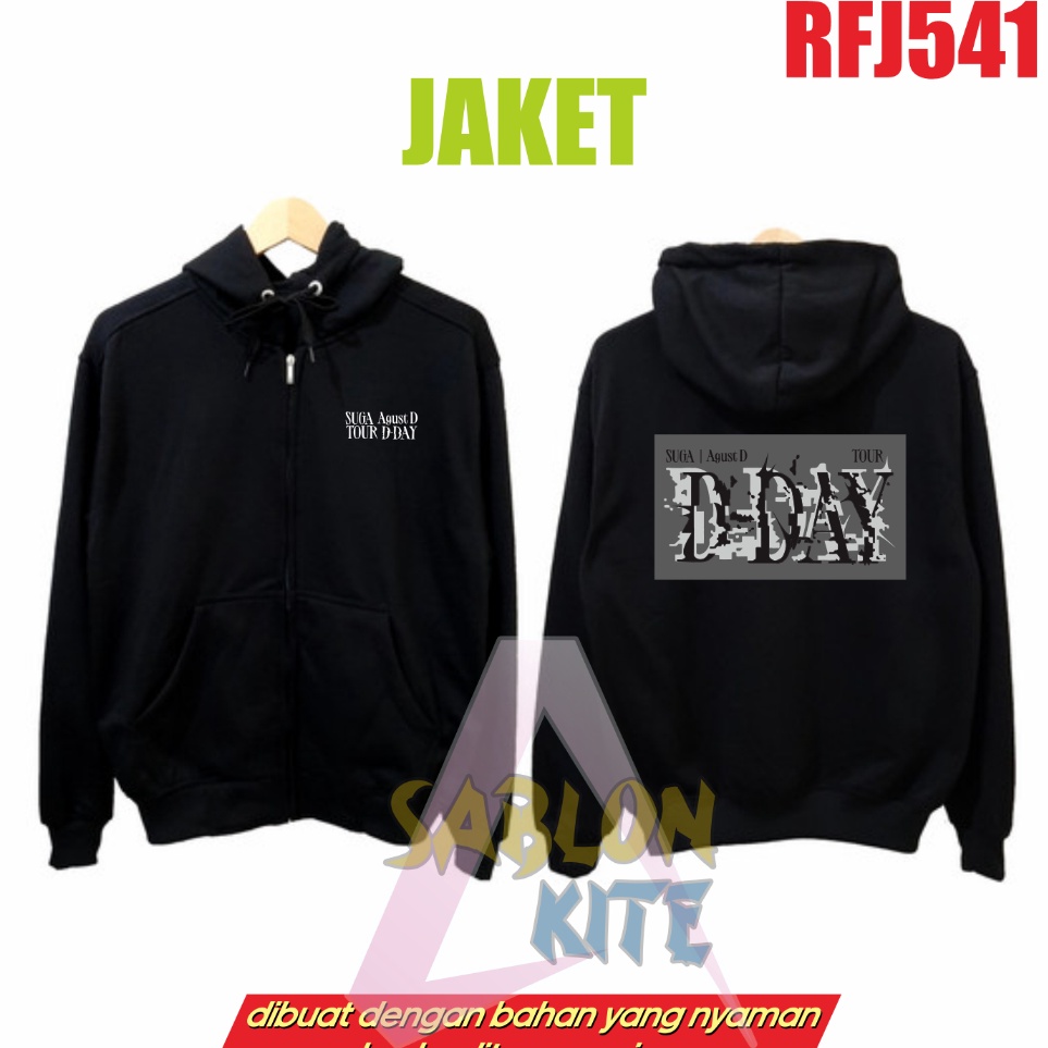 Gratis Fotocard Jaket hoodie Agust D suga Tour Kotak RFJ541