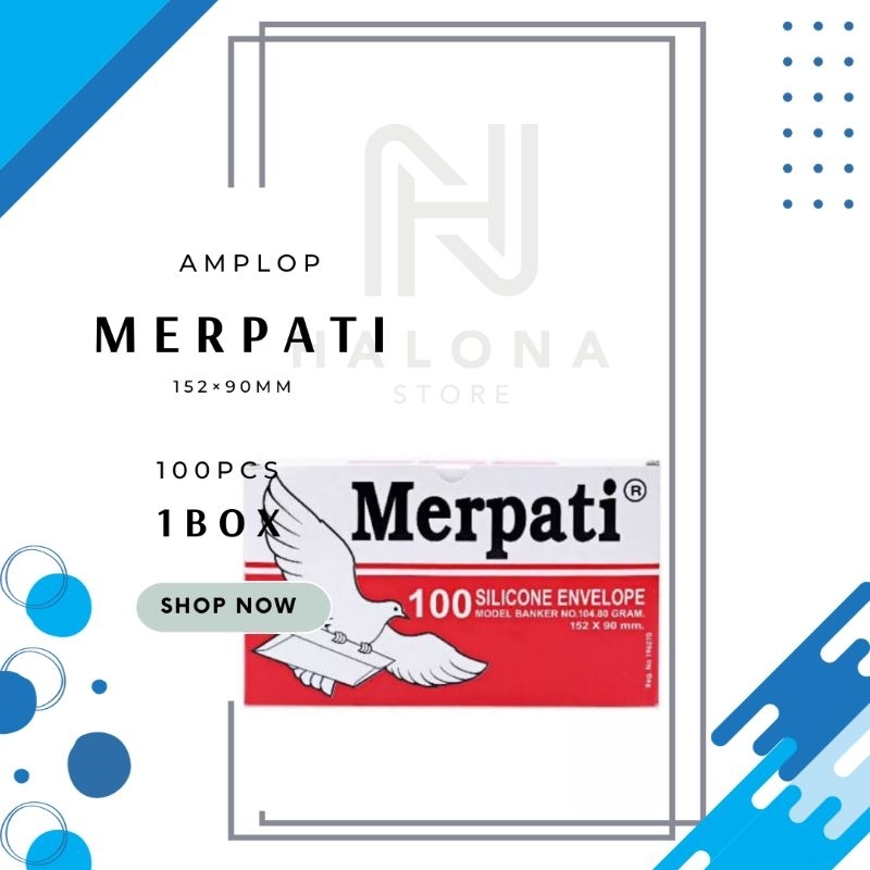 

Amplop Merpati Tanggung ukuran 152x90mm