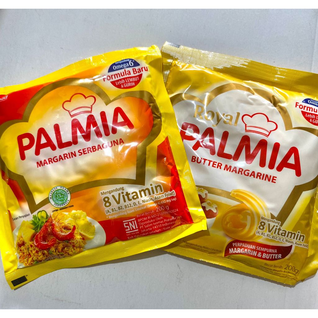 

Royal Palmia Margarine / Palmia Margarin Serbaguna / Butter sachet Kemasan 200gr