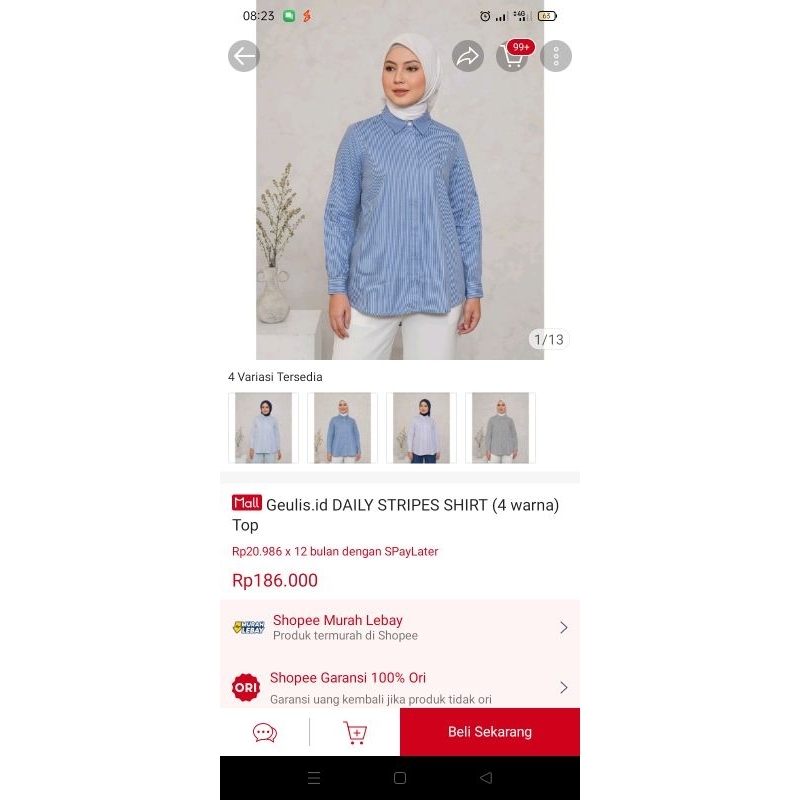 Geulis Stripe Blouse