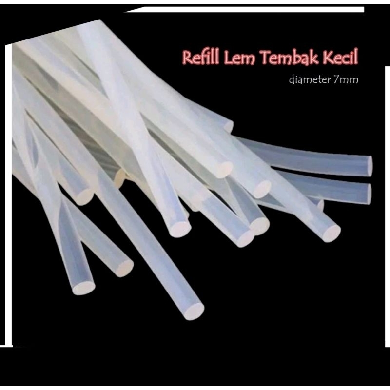 

ISI Ulang / REFILL LEM TEMBAK Bakar Glue Gun ukuran Kecil, Lem Lilin Diameter 7 mm untuk lem tembak 20WATT
