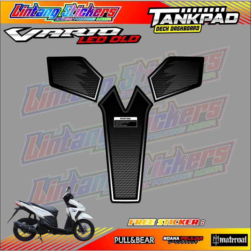 PELINDUNG DASHBOARD TANKPAD MOTOR VARIO LED OLD / STICKER TANKPAD MOTOR VARIO LED LAMA