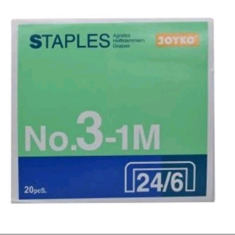 

[pack-20box] isi Staples no. 3 joyko murah