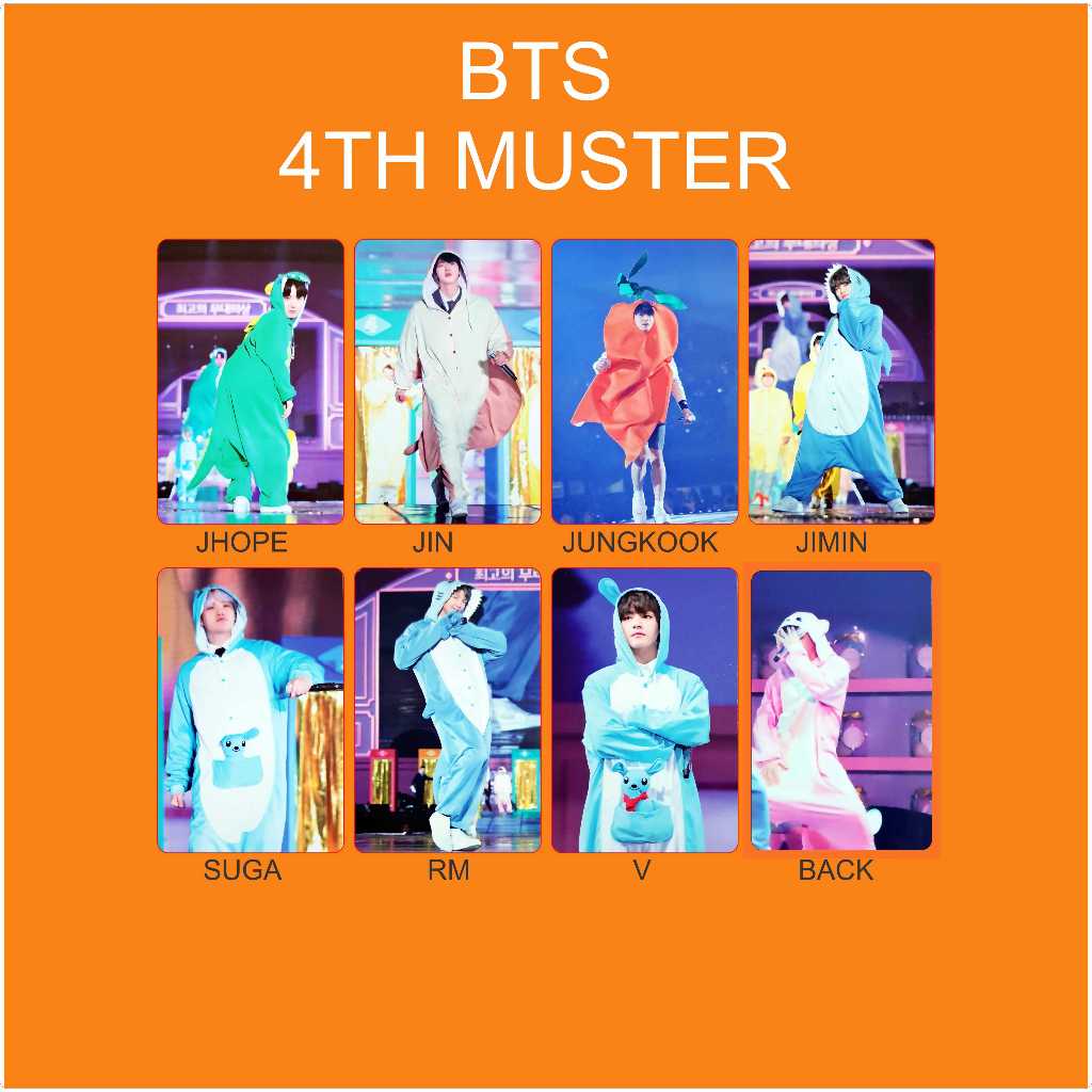 (BISA SATUAN) Bangtan Boys BTS 4th Muster Photocard Kpop