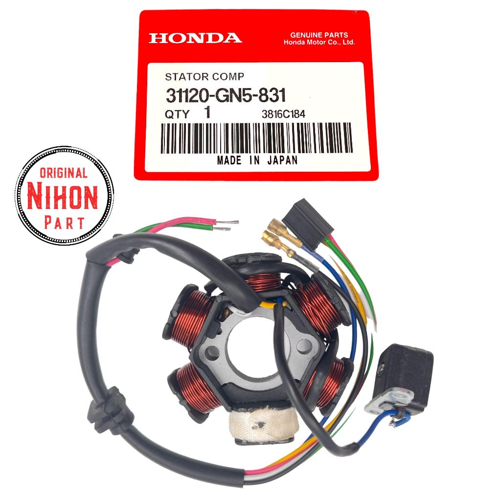 Spull Assy Honda Grand / Impressa / Astrea Grand / Stator Comp Spull Grand Original Honda GN5 NP184