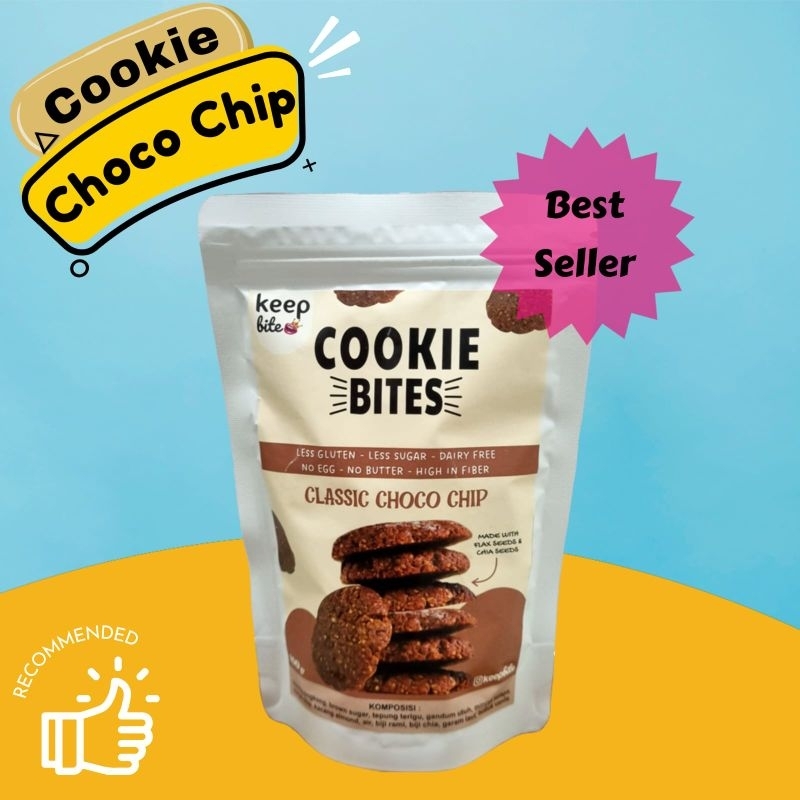 

COOKIE Bites Classic Choco Chip Less Gluten cookies