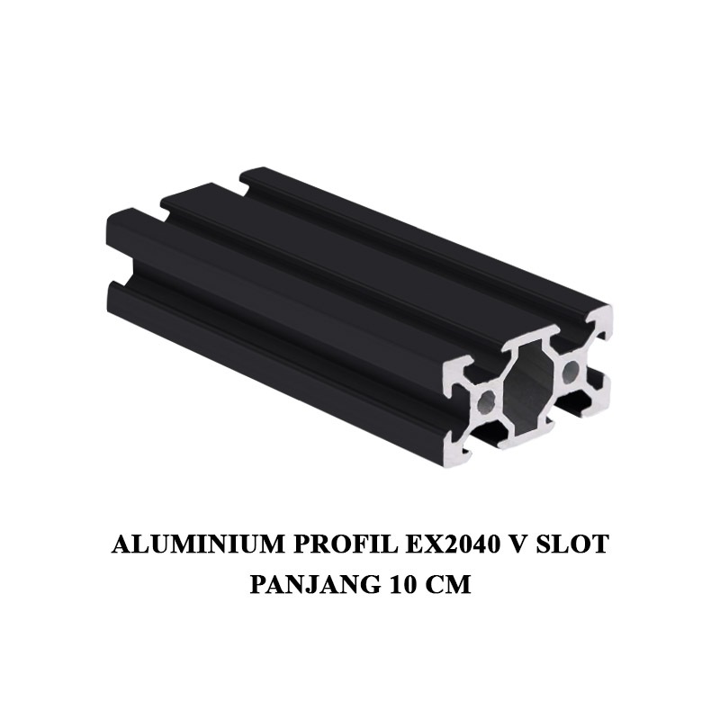 EELIC ALM-EX2040 VSLOT Aluminium profile exstrusion Vslot 2040 CNC 3D PRINTER panjang 10 cm