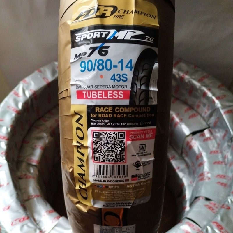 Ban FDR Sport MP76 ukuran 90 80 14