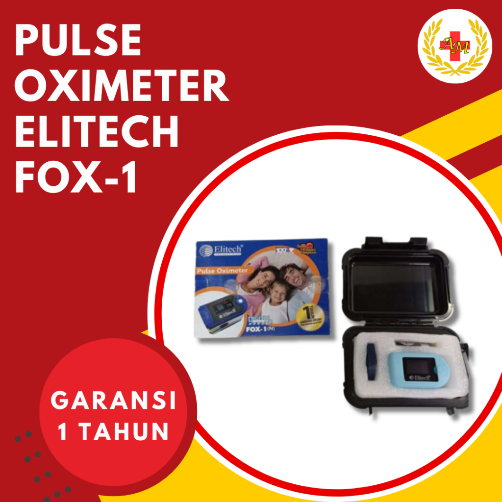 Pulse Oximeter Elitech Fox 1 Oxymeter / Oksimetri Alat Ukur Oksigen