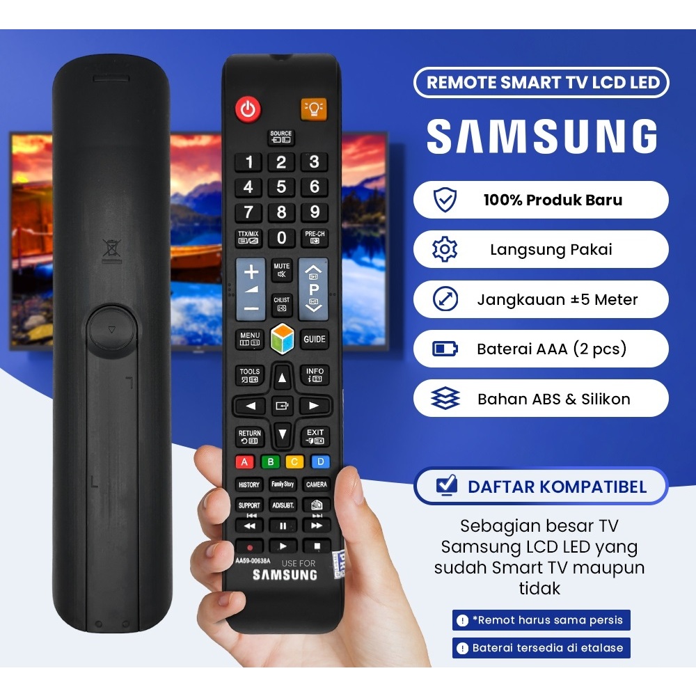 Remot Remote TV Samsung Smart TV Original Remot TV LED LCD