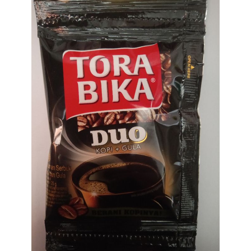 

kopi torabika duo gula per renceng isi 10 sachet