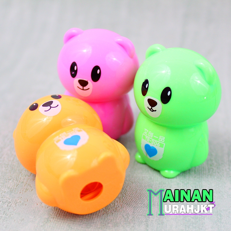 

MAINANKEI ATK RAUTAN BERUANG MINI LUCU TR-306 ATK SERUTAN MINI LITTLE BEAR PENCIL SHARPENER PANDA MINI