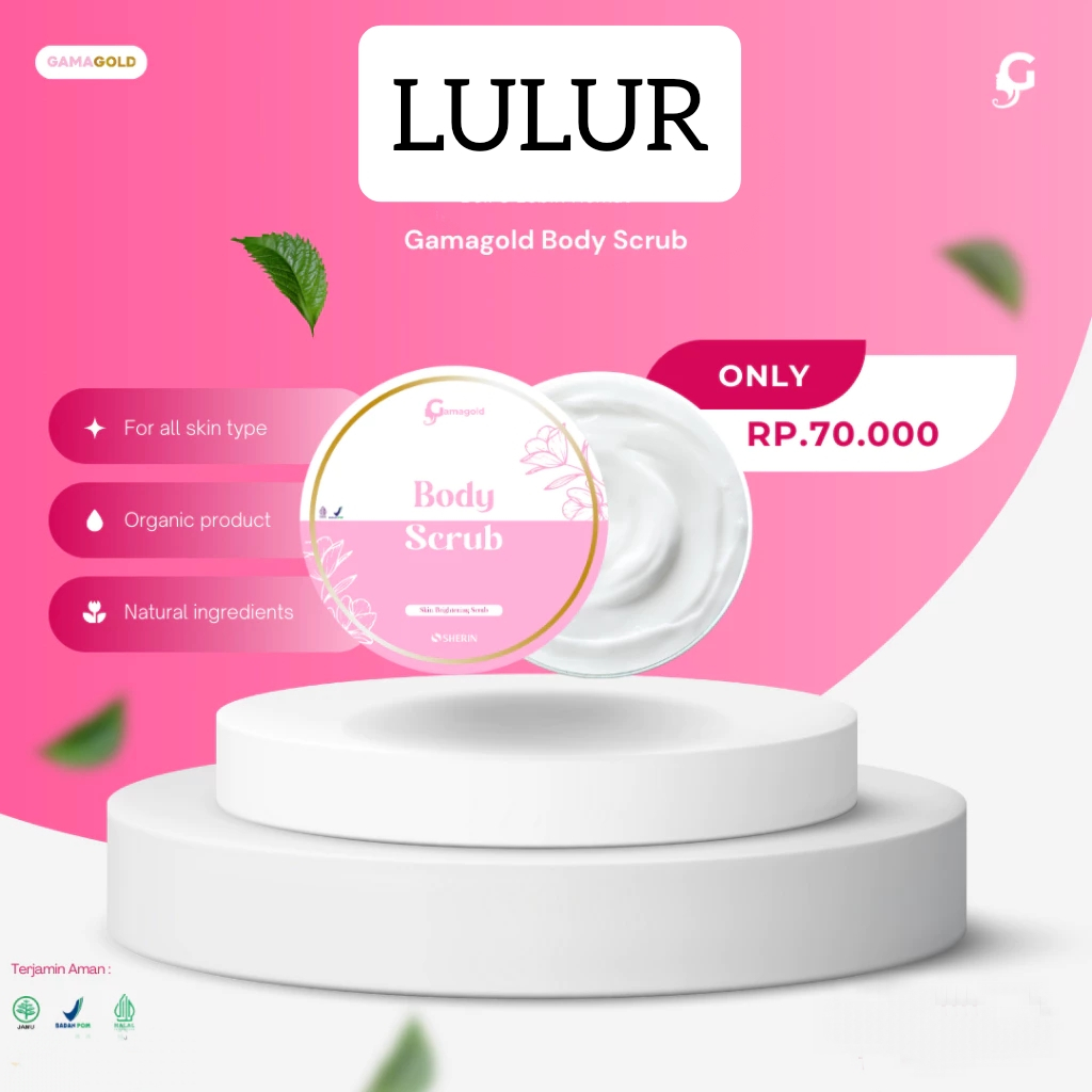 PAKET 2 BODY SCRUB Gamagold Lulur Tanpa Bilas Gama Gold