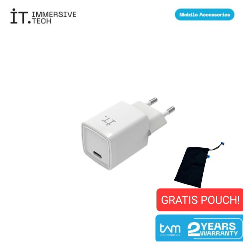 iT Plug 20 Charger Kepala Charger iPhone Android USB Type C 20w