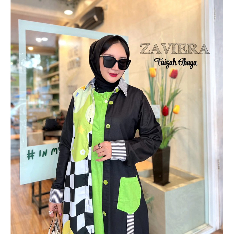 ZAVIERA SET ABAYA FAIZAH AVOCADO BY ZAVIERA
