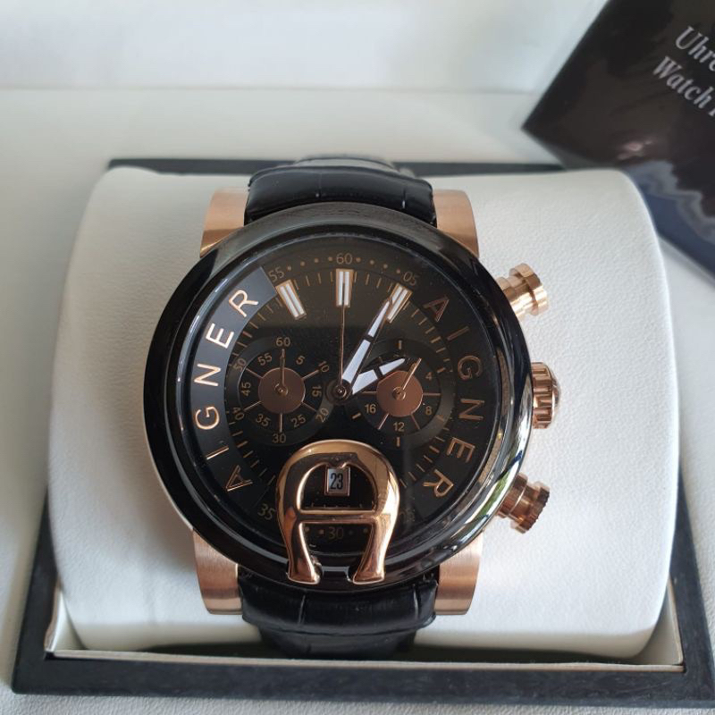jam tangan pria AIGNER BARI,super batrai all stell